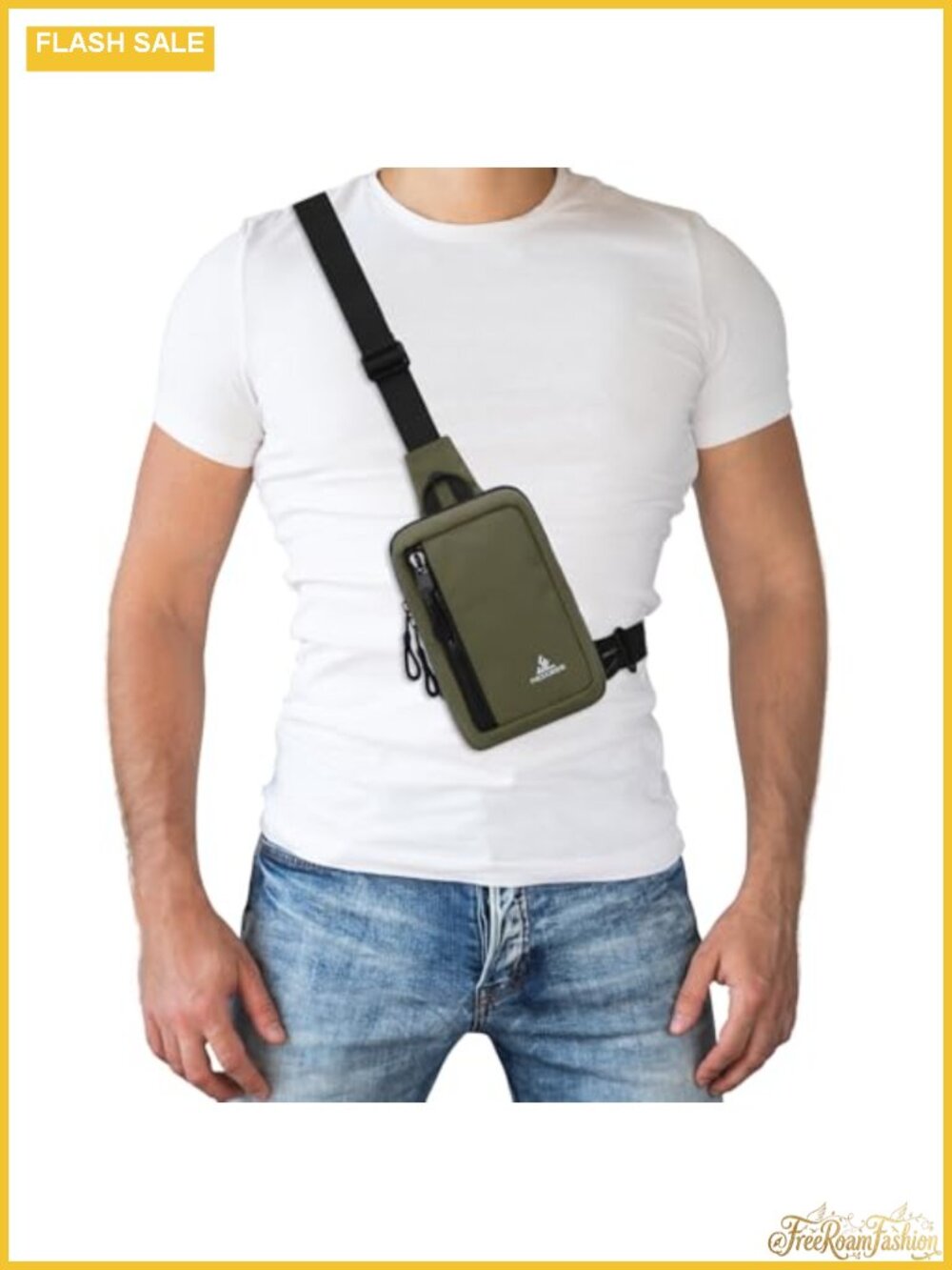 Nylon Mini Sling Bag Crossbody Adjustable Strap Lightweight Travel